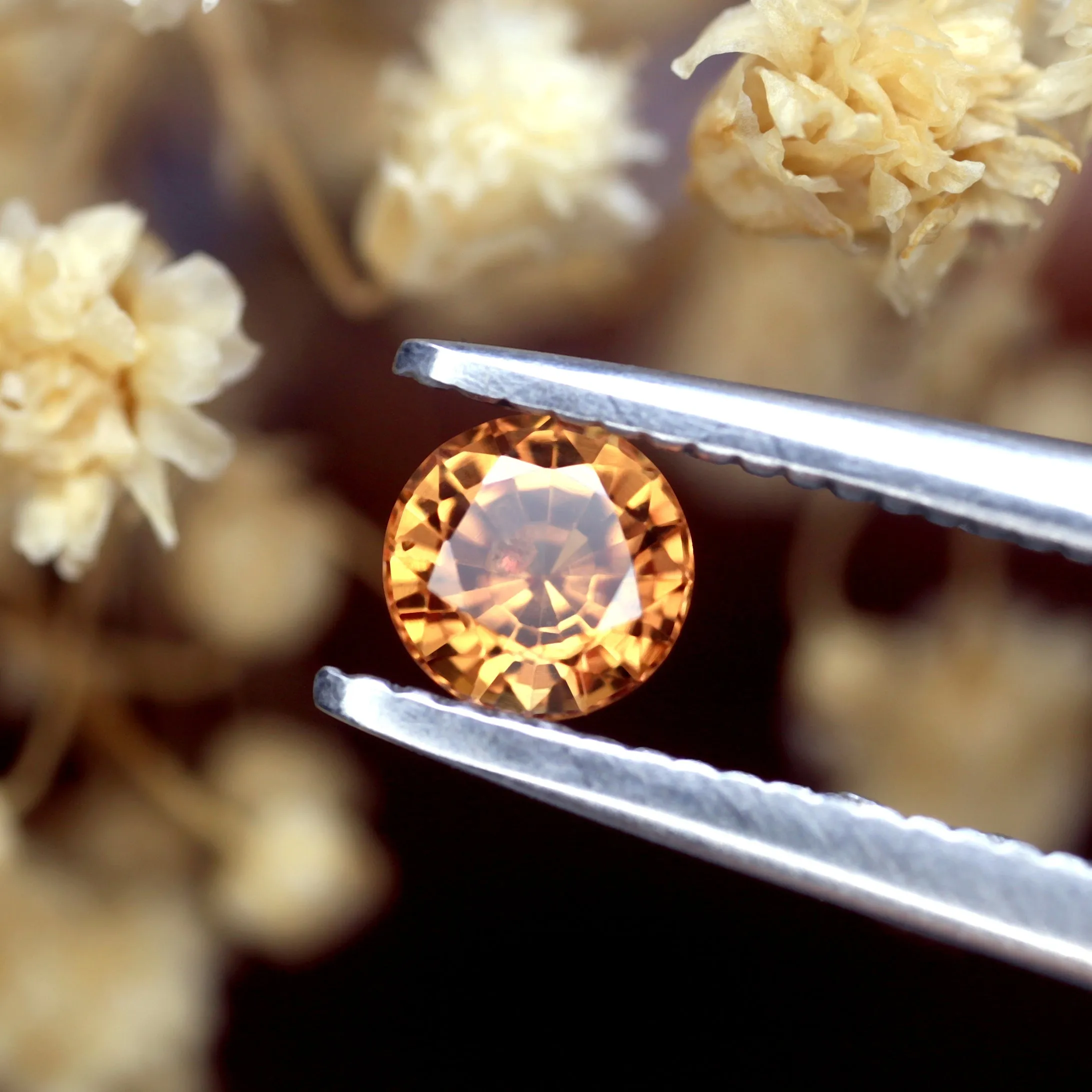 0.32ct Certified Natural Orange Sapphire