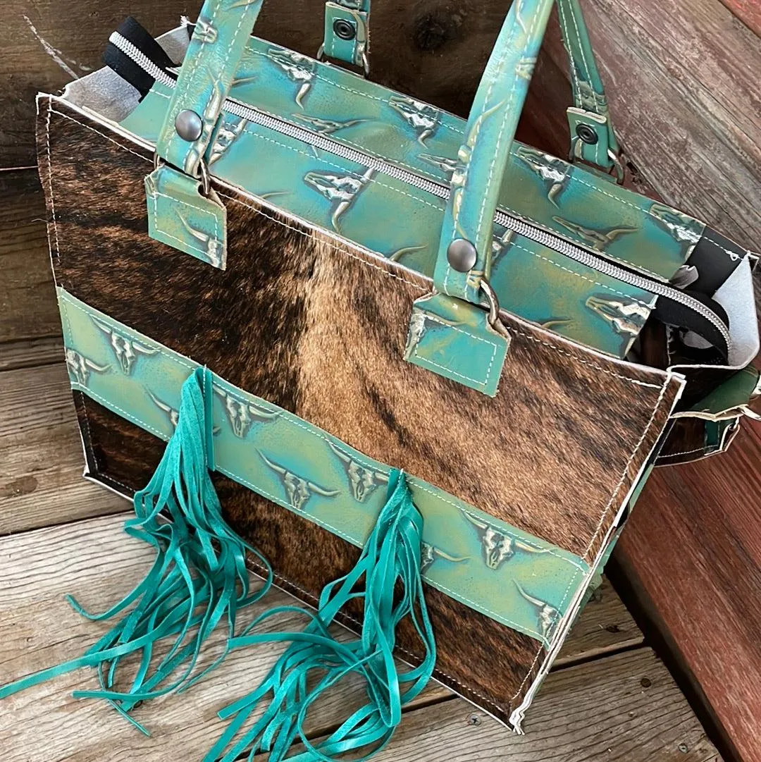 035 Clerk - Brindle w/ Margarita Skulls