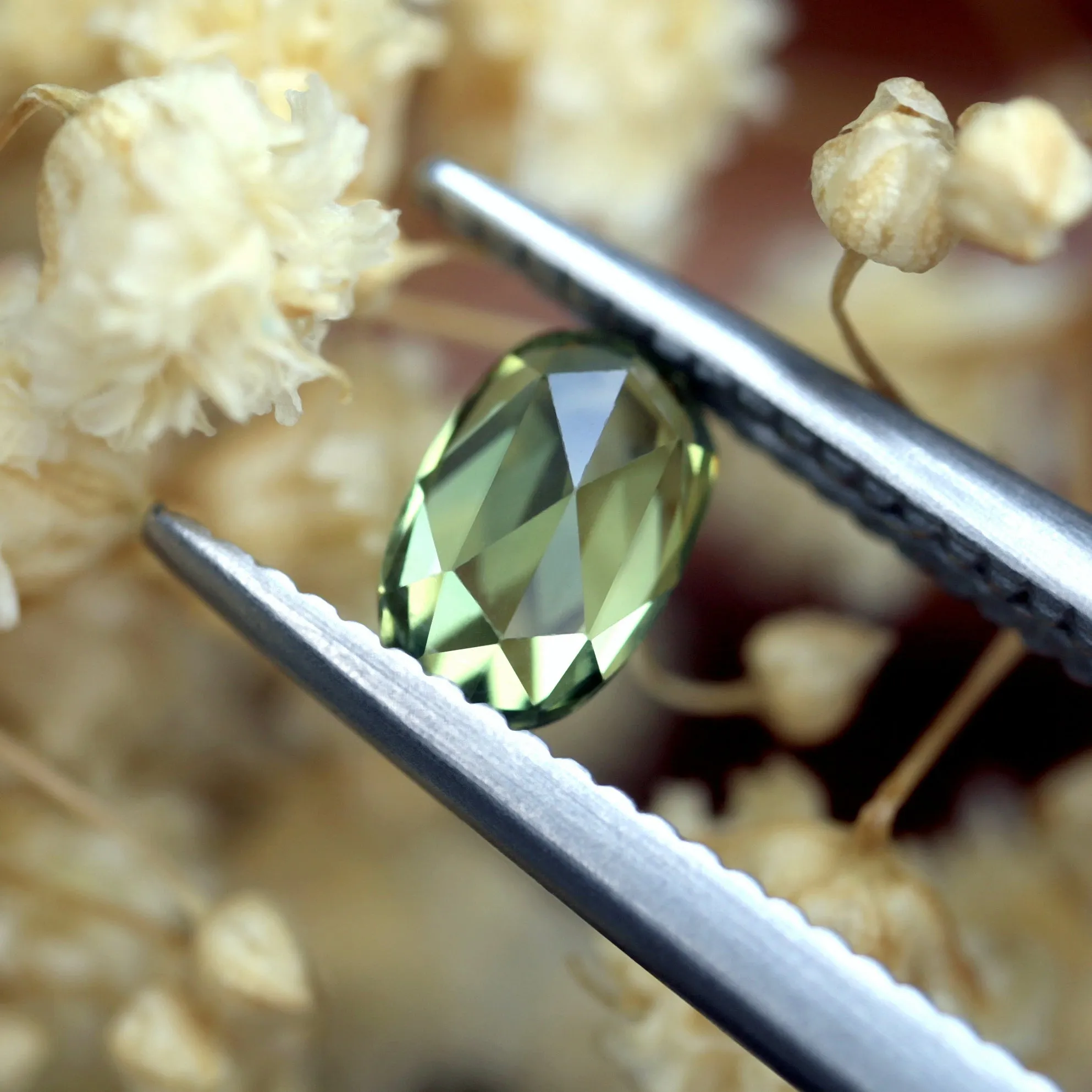0.40ct Certified Natural Green Sapphire