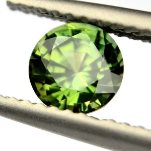 0.42ct Certified Natural Green Sapphire