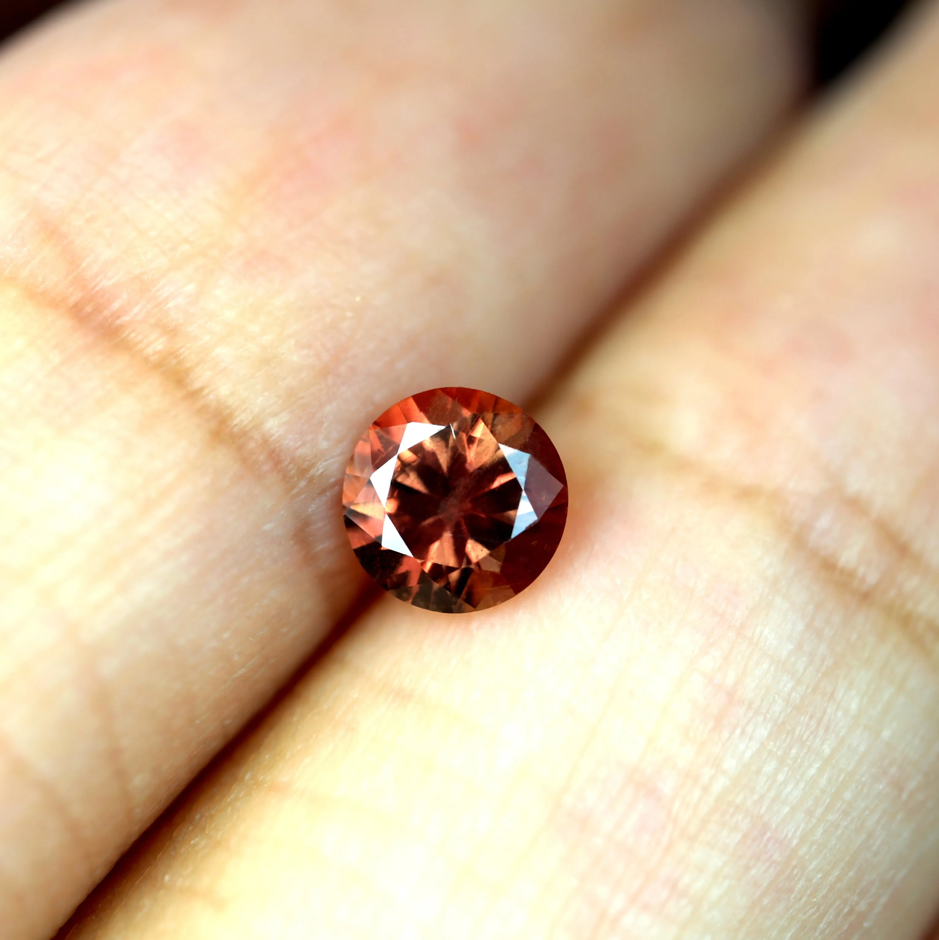 0.43ct Certified Natural Orange Sapphire
