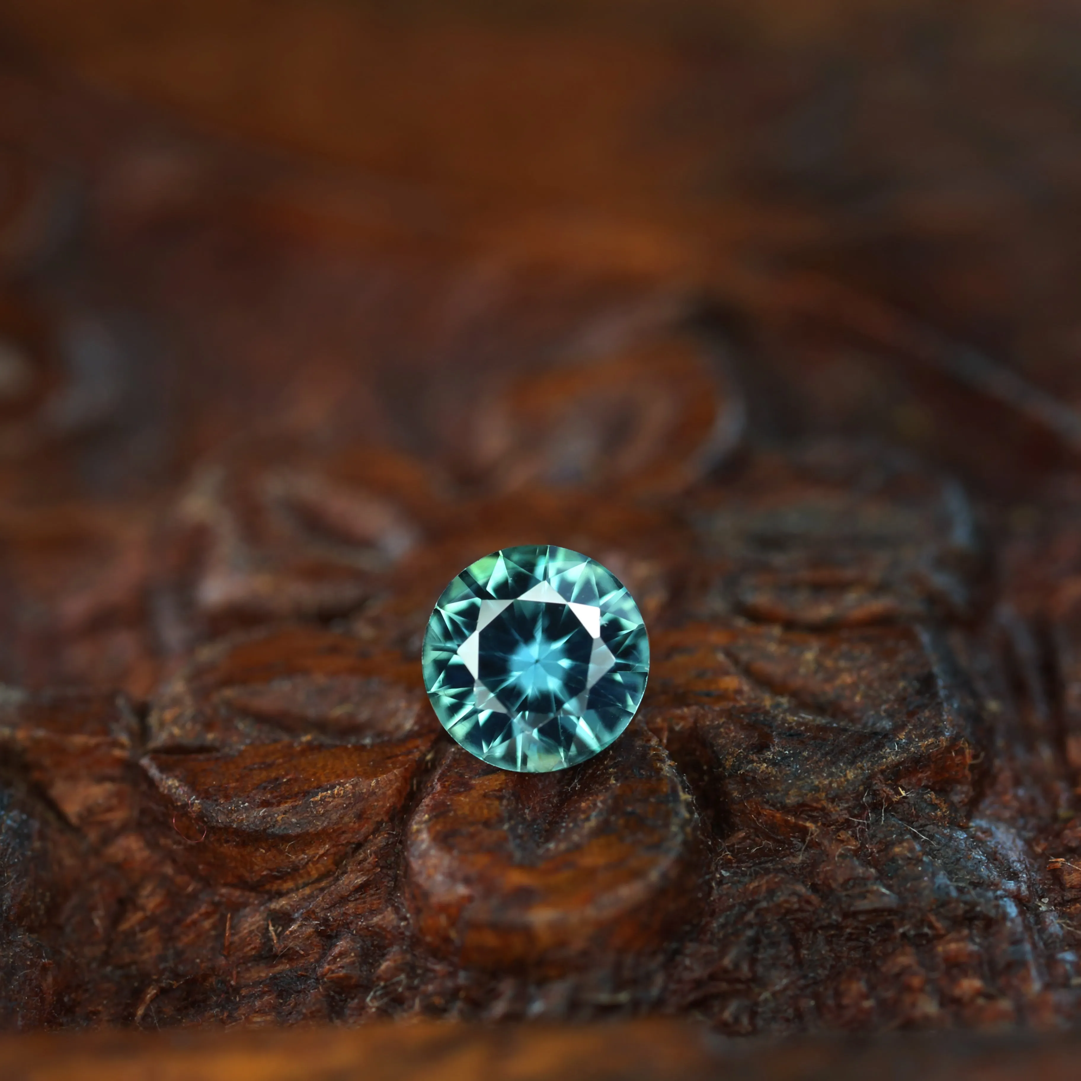 0.49ct Certified Natural Teal Sapphire