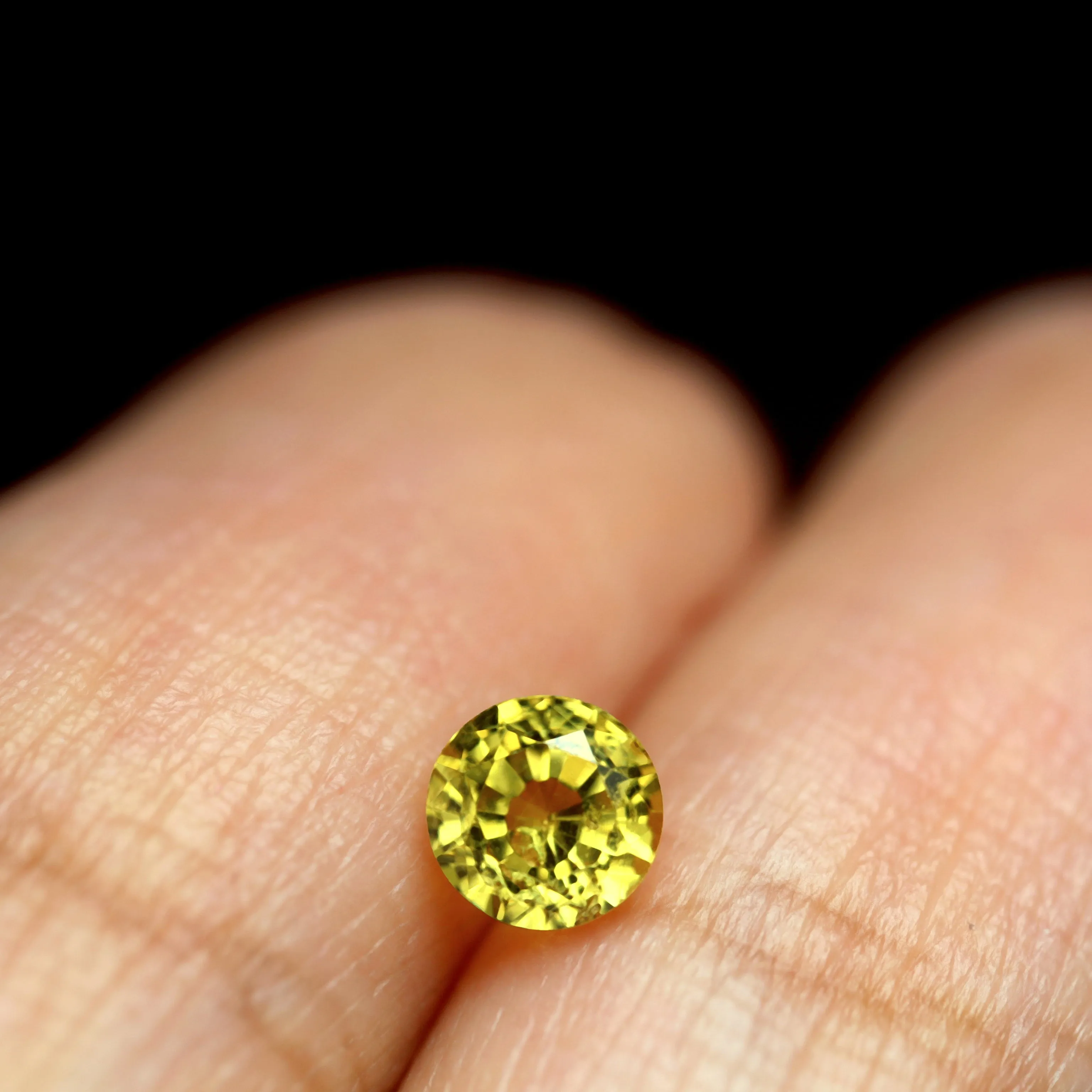 0.50ct Certified Natural Yellow Saphire