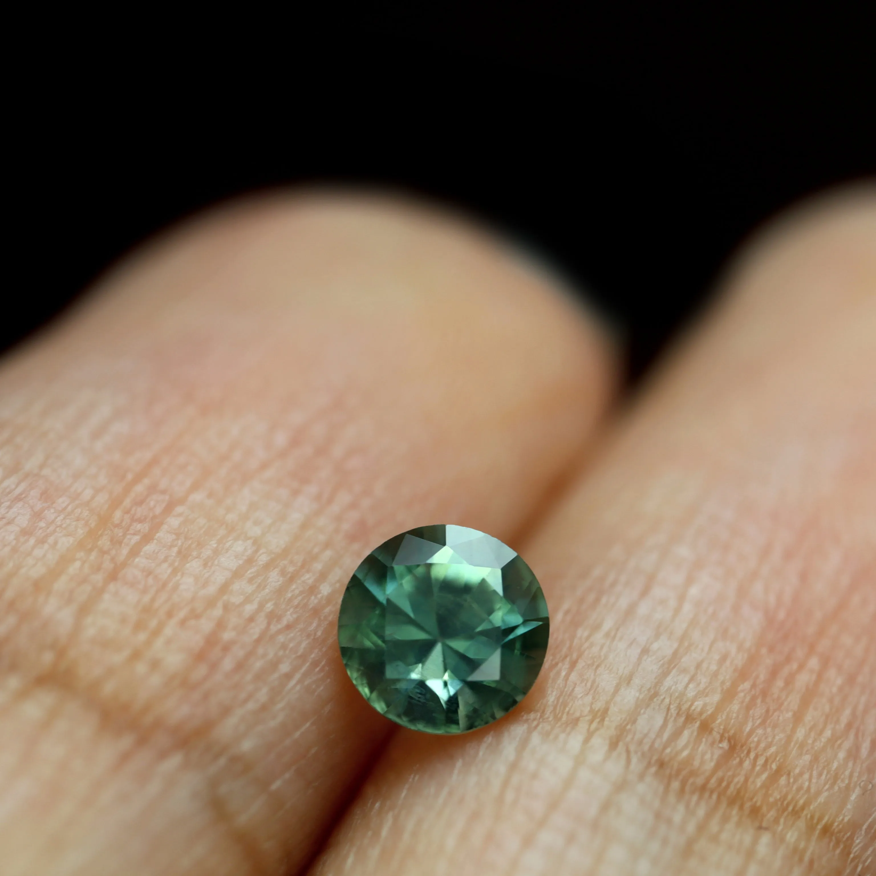 0.51ct Certified Natural Green Sapphire