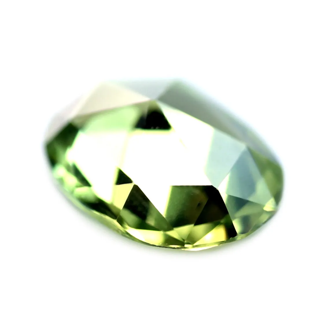 0.52ct Certified Natural Green Sapphire