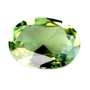 0.52ct Certified Natural Green Sapphire
