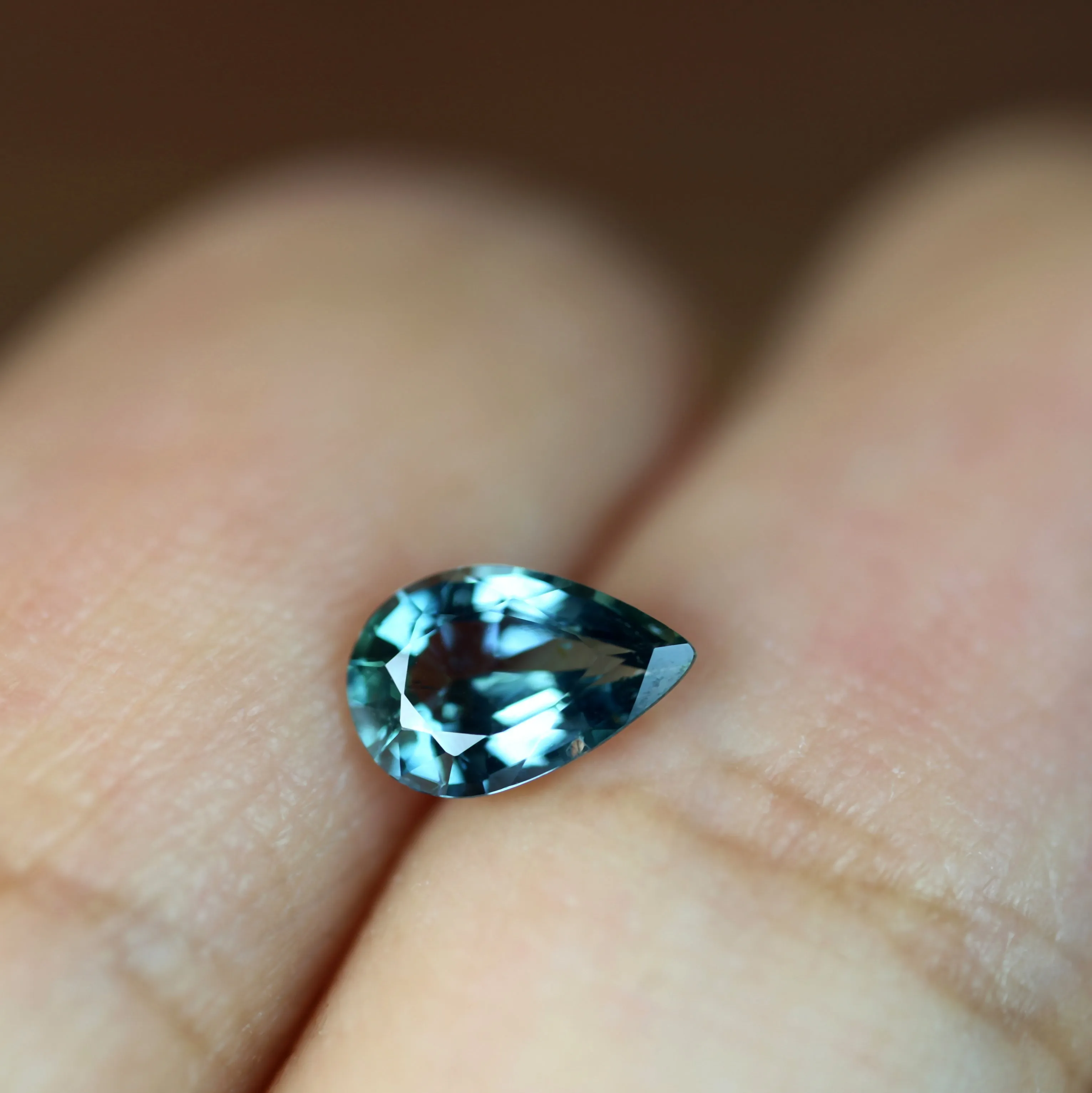 0.52ct Certified Natural Teal Sapphire