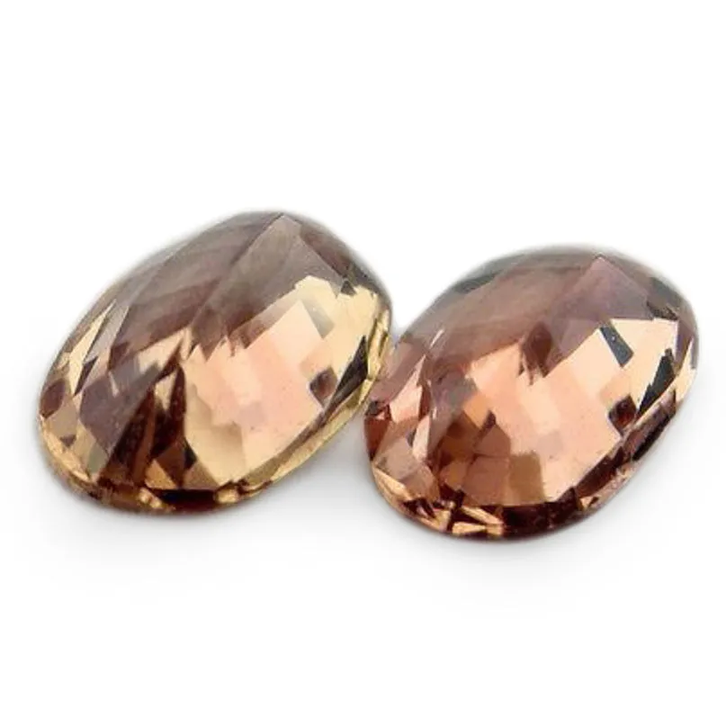 0.53ct Certified Natural Peach Sapphire Matching Pair