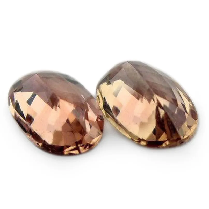0.53ct Certified Natural Peach Sapphire Matching Pair