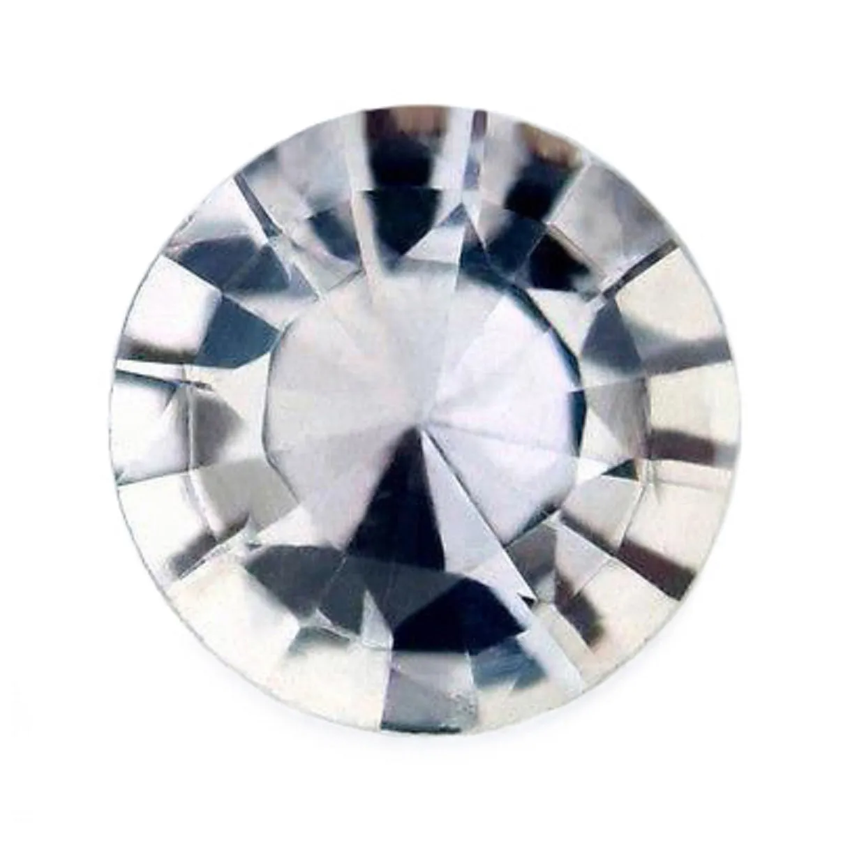 0.53ct Certified Natural White Sapphire
