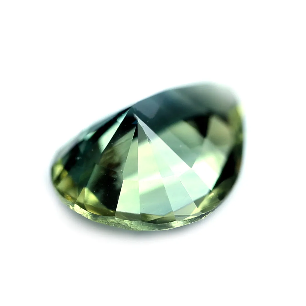 0.55ct Certified Natural Green Sapphire