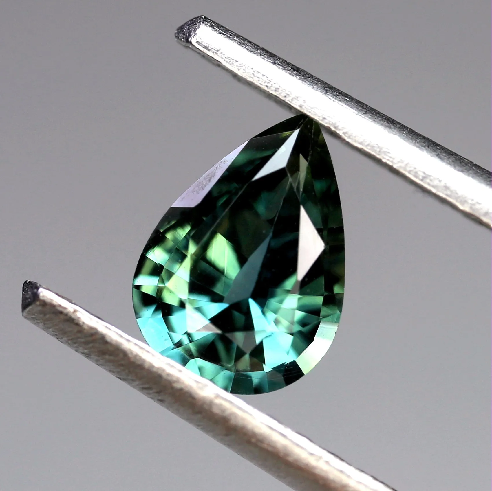 0.55ct Certified Natural Green Sapphire