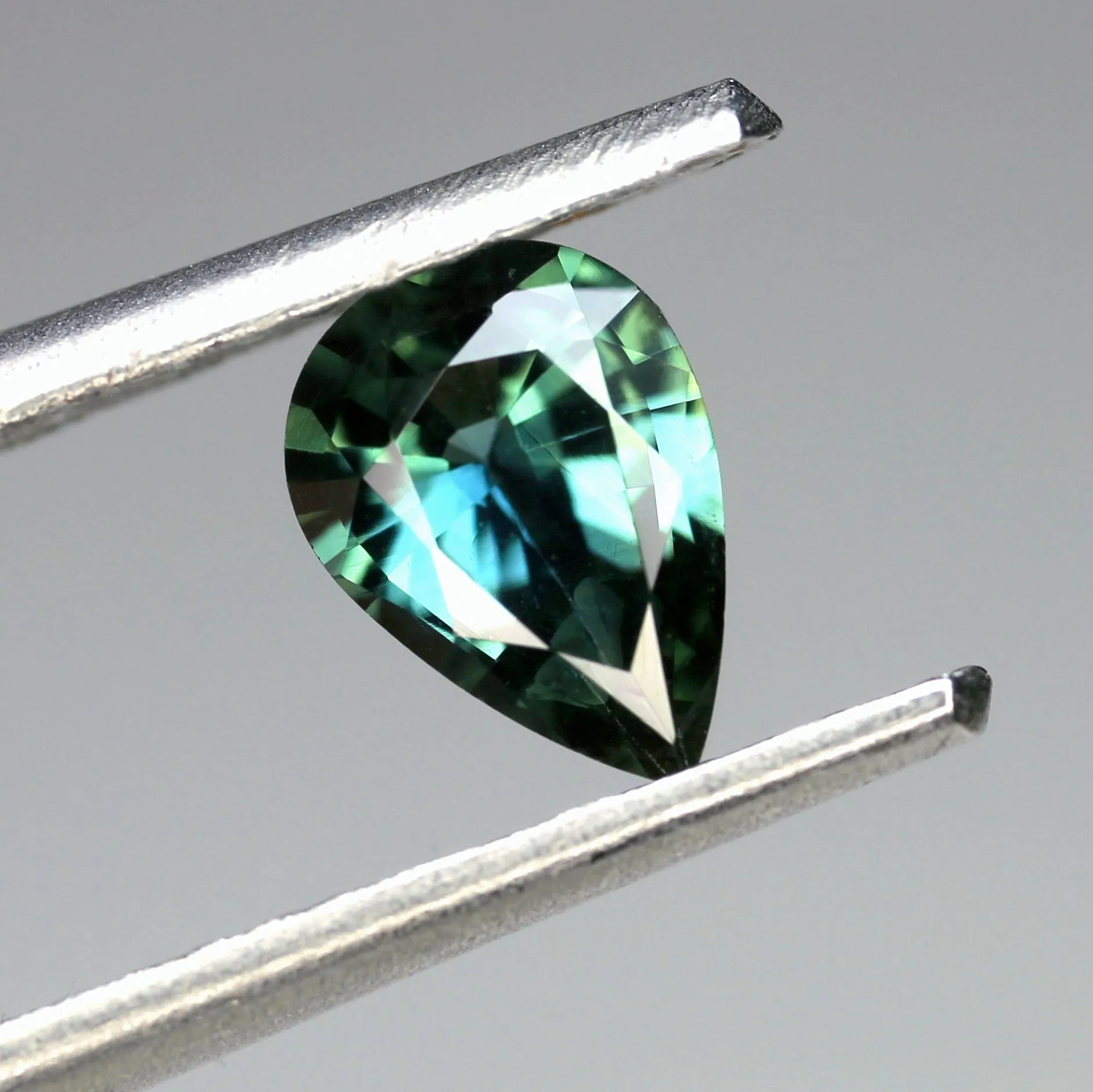 0.55ct Certified Natural Green Sapphire