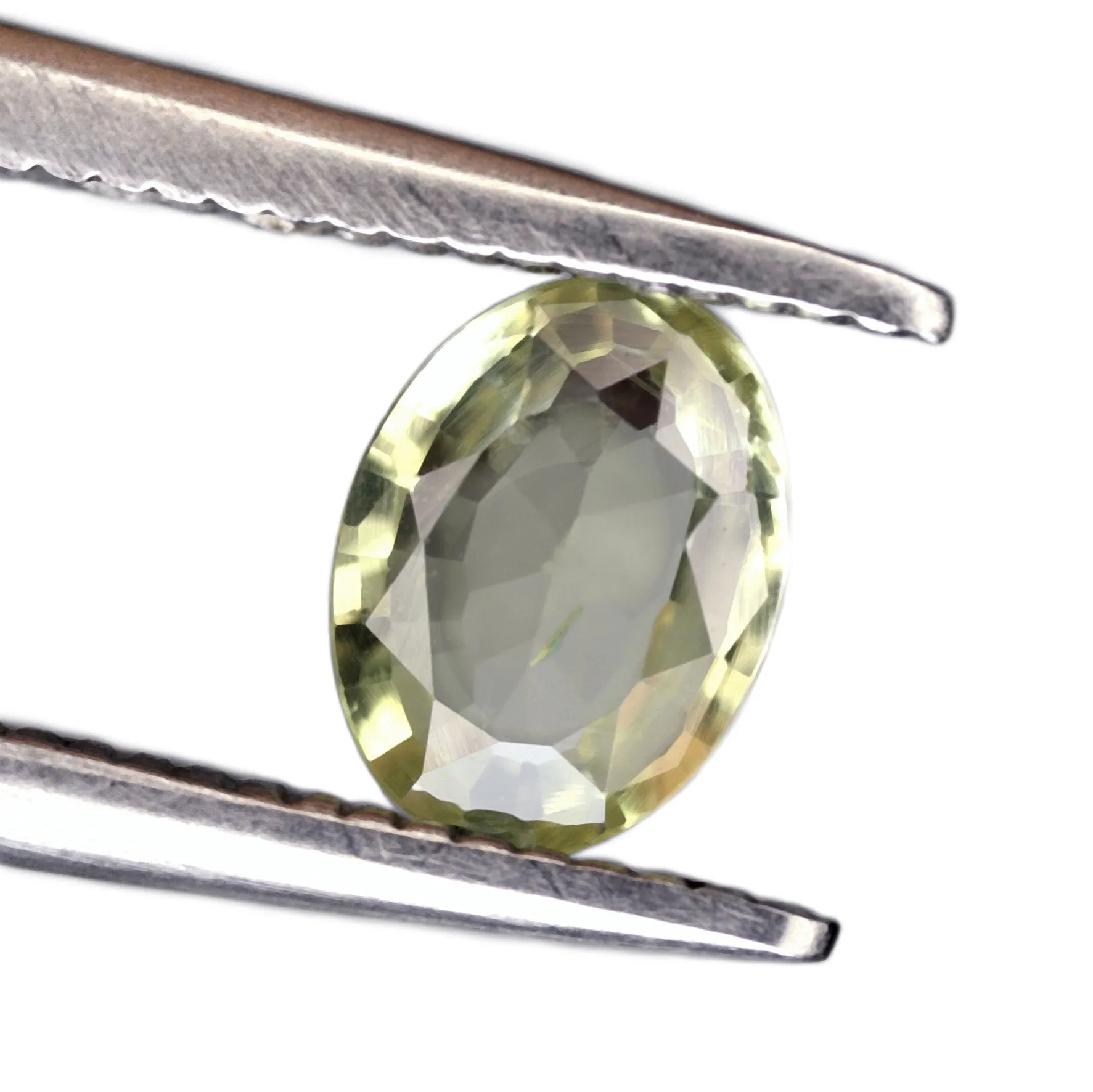 0.55ct Certified Natural Light Yellow Sapphire