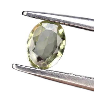 0.55ct Certified Natural Light Yellow Sapphire