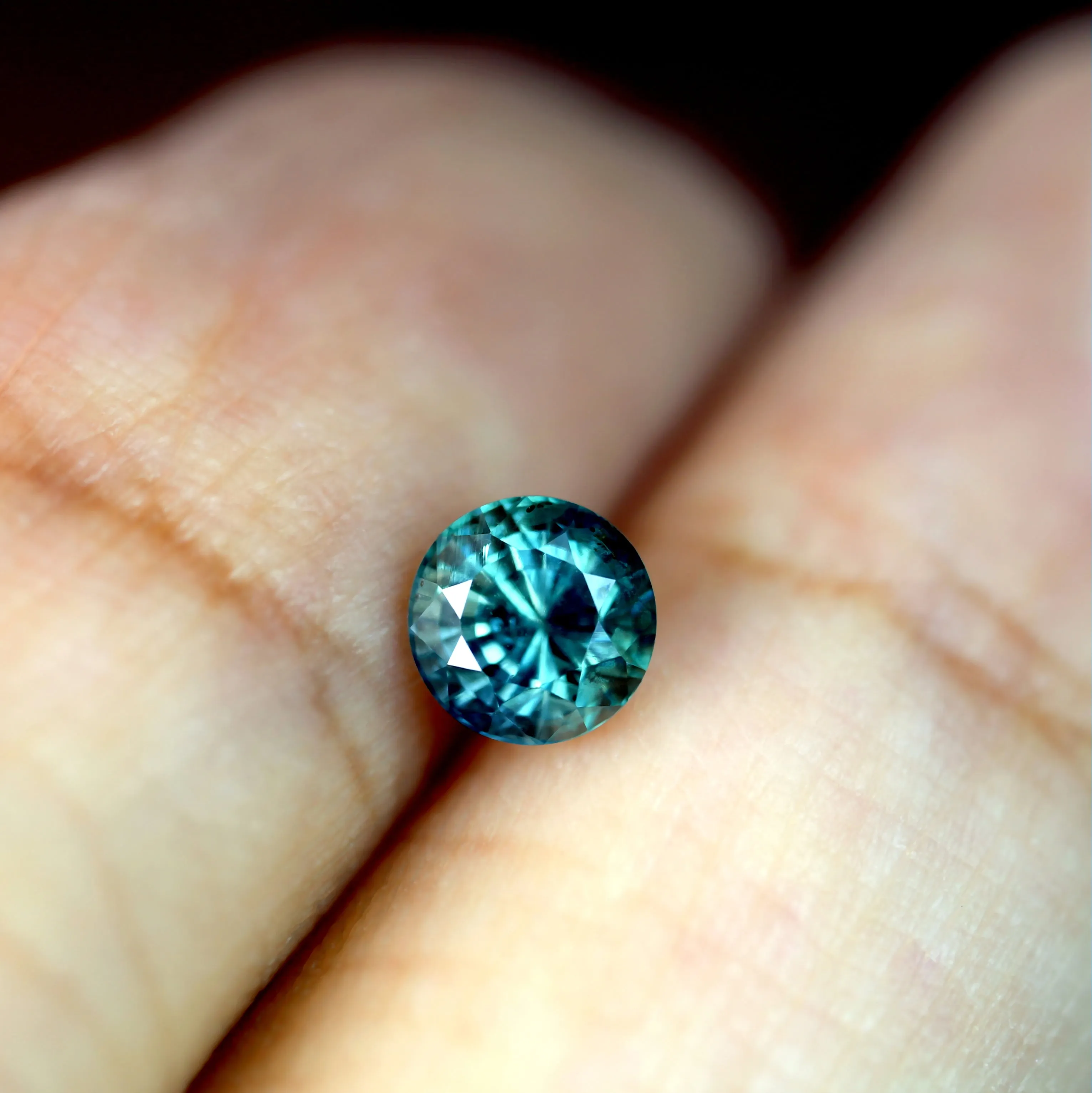 0.55ct Certified Natural Teal Sapphire