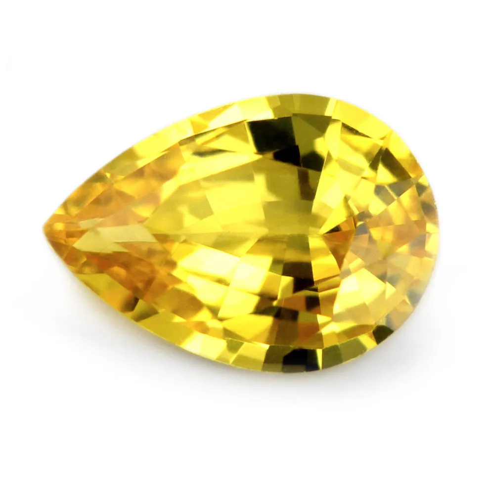 0.55ct Certified Natural Yellow Sapphire