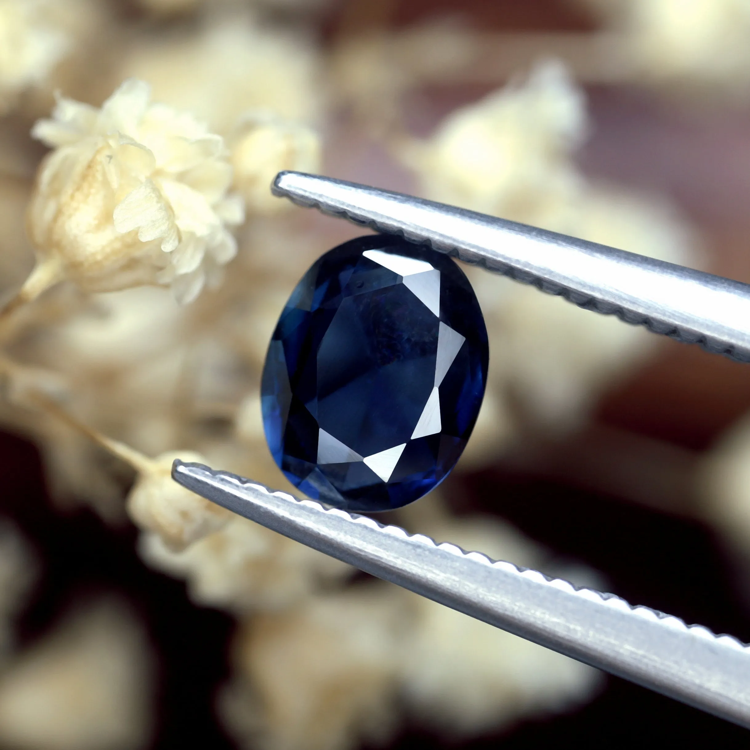 0.58ct Certified Natural Blue Sapphire