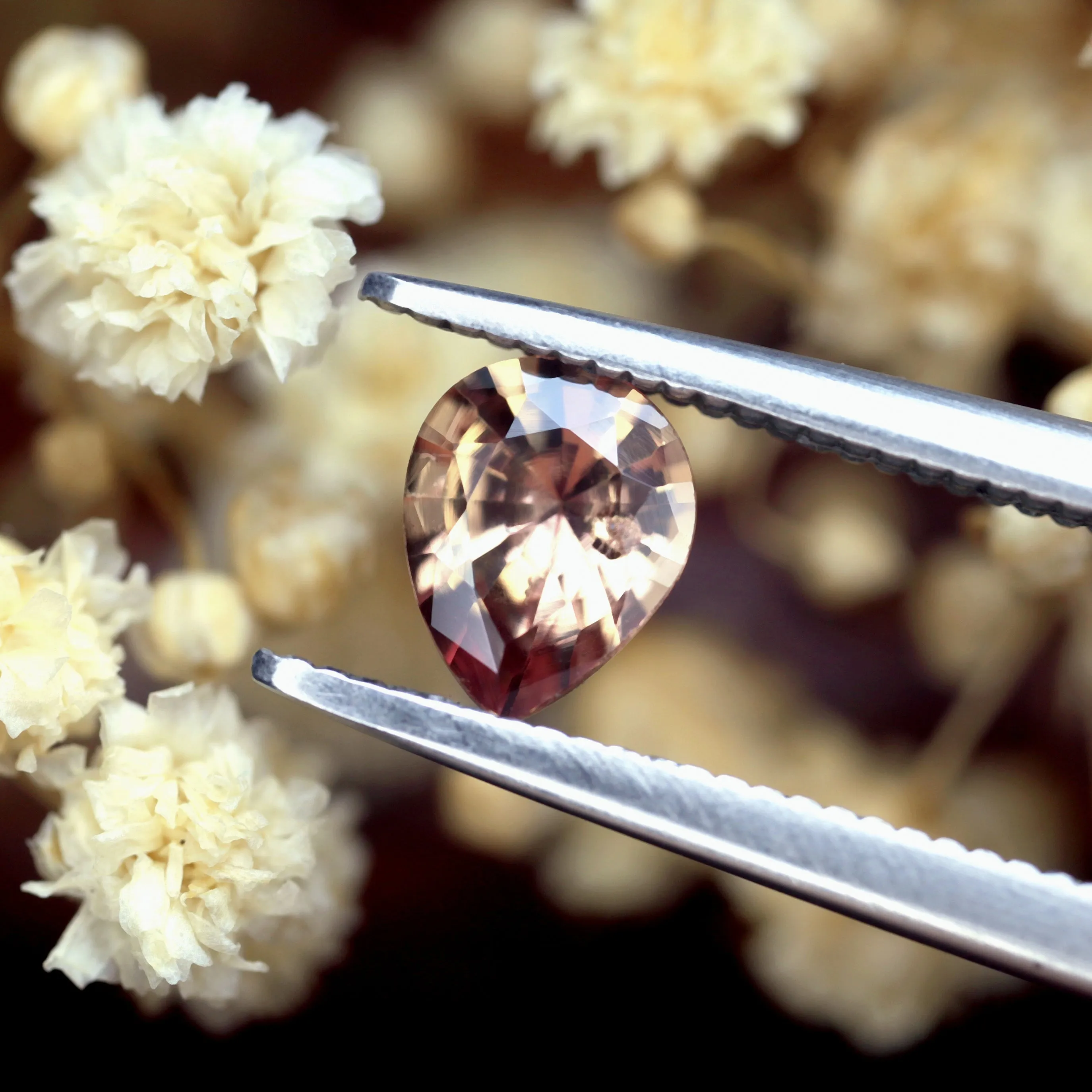 0.58ct Certified Natural Orange Sapphire