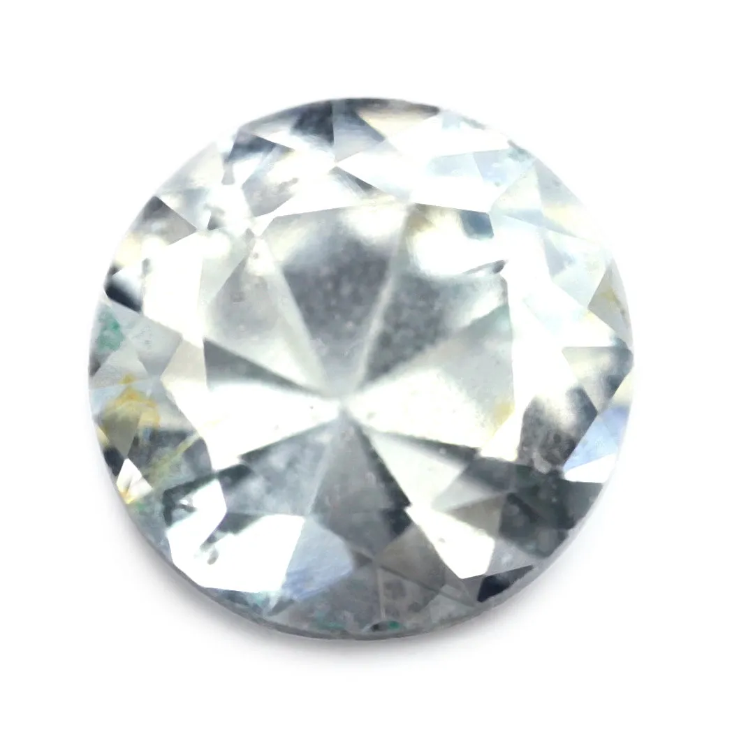 0.58ct Certified Natural White Sapphire