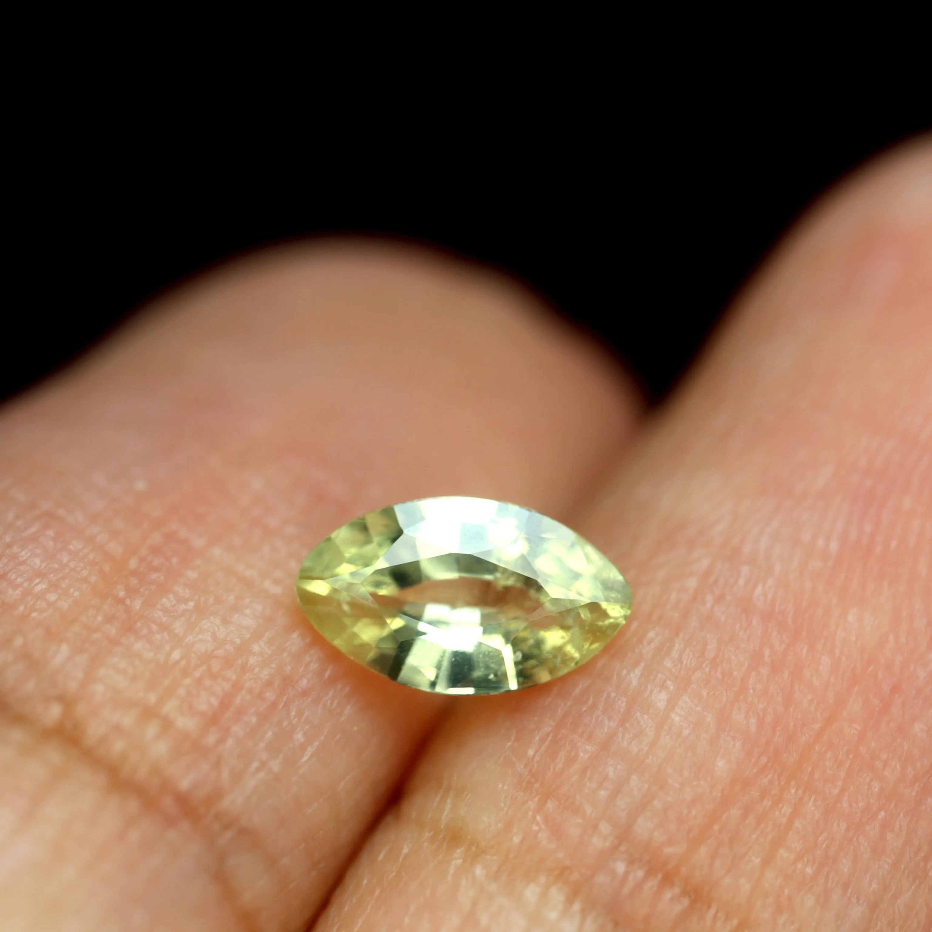 0.58ct Certified Natural Yellow Sapphire