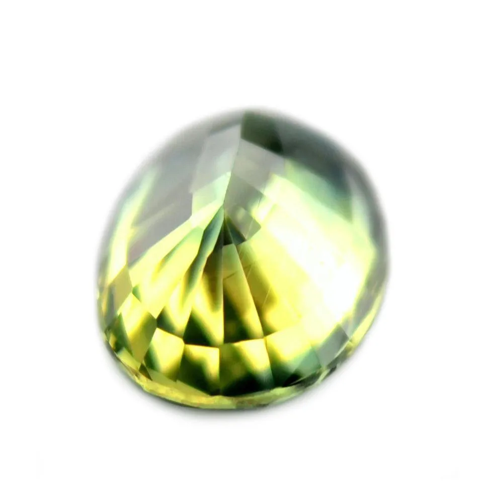 0.59ct Certified Natural Green Sapphire