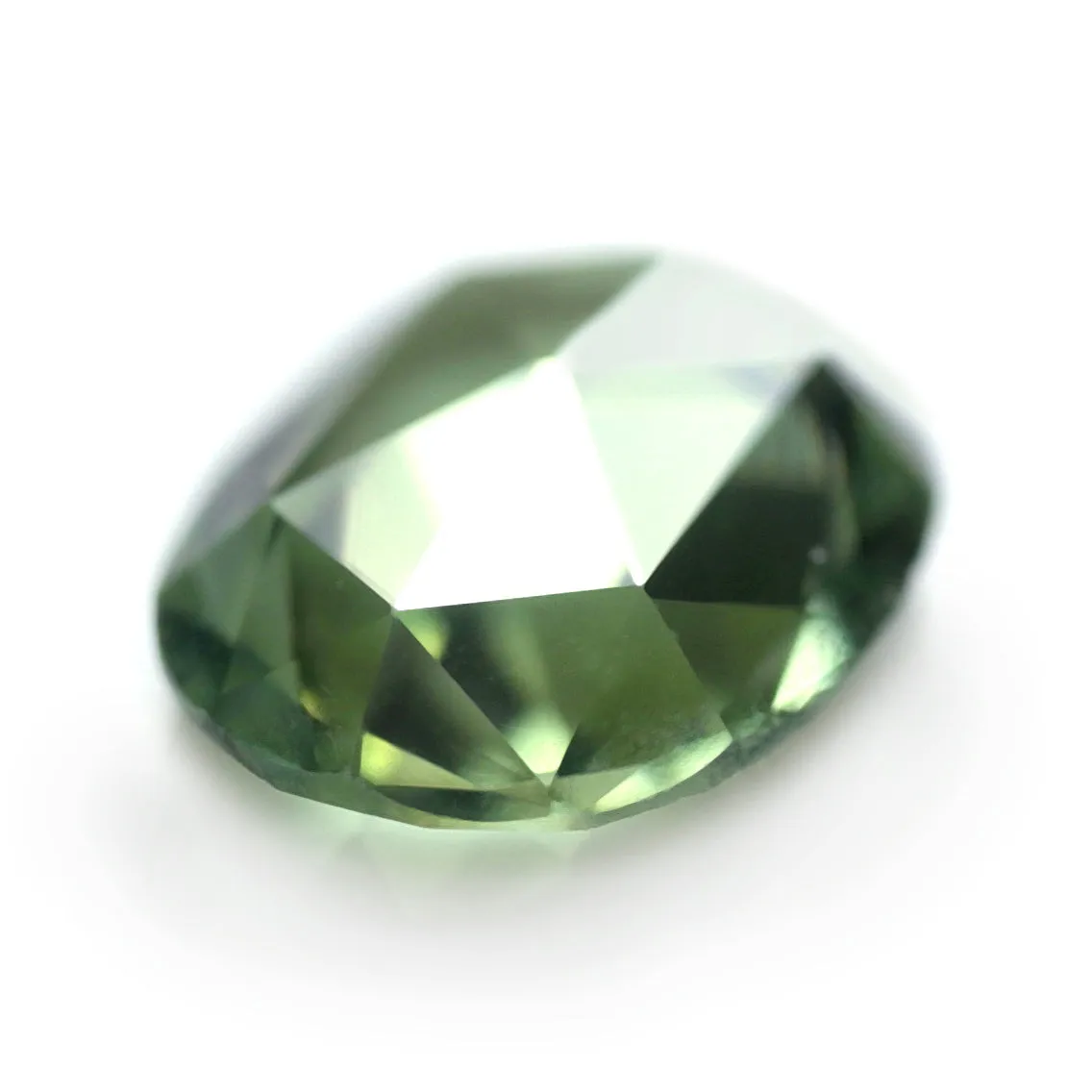 0.61ct Certified Natural Green Sapphire