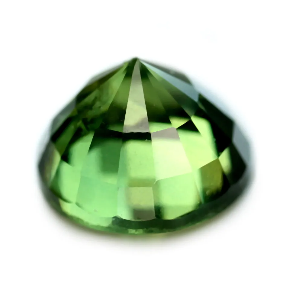 0.61ct Certified Natural Green Sapphire