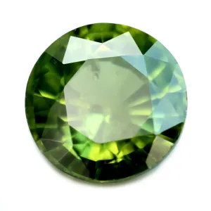 0.61ct Certified Natural Green Sapphire