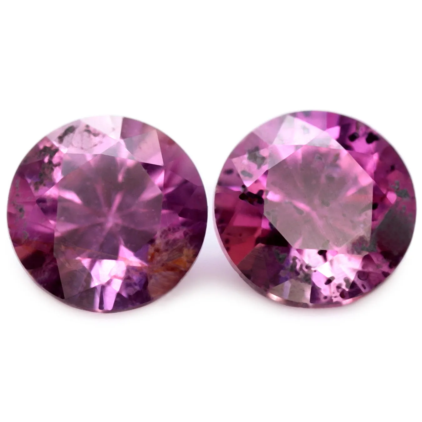 0.61ct Certified Natural Pink Sapphire Matching Pair