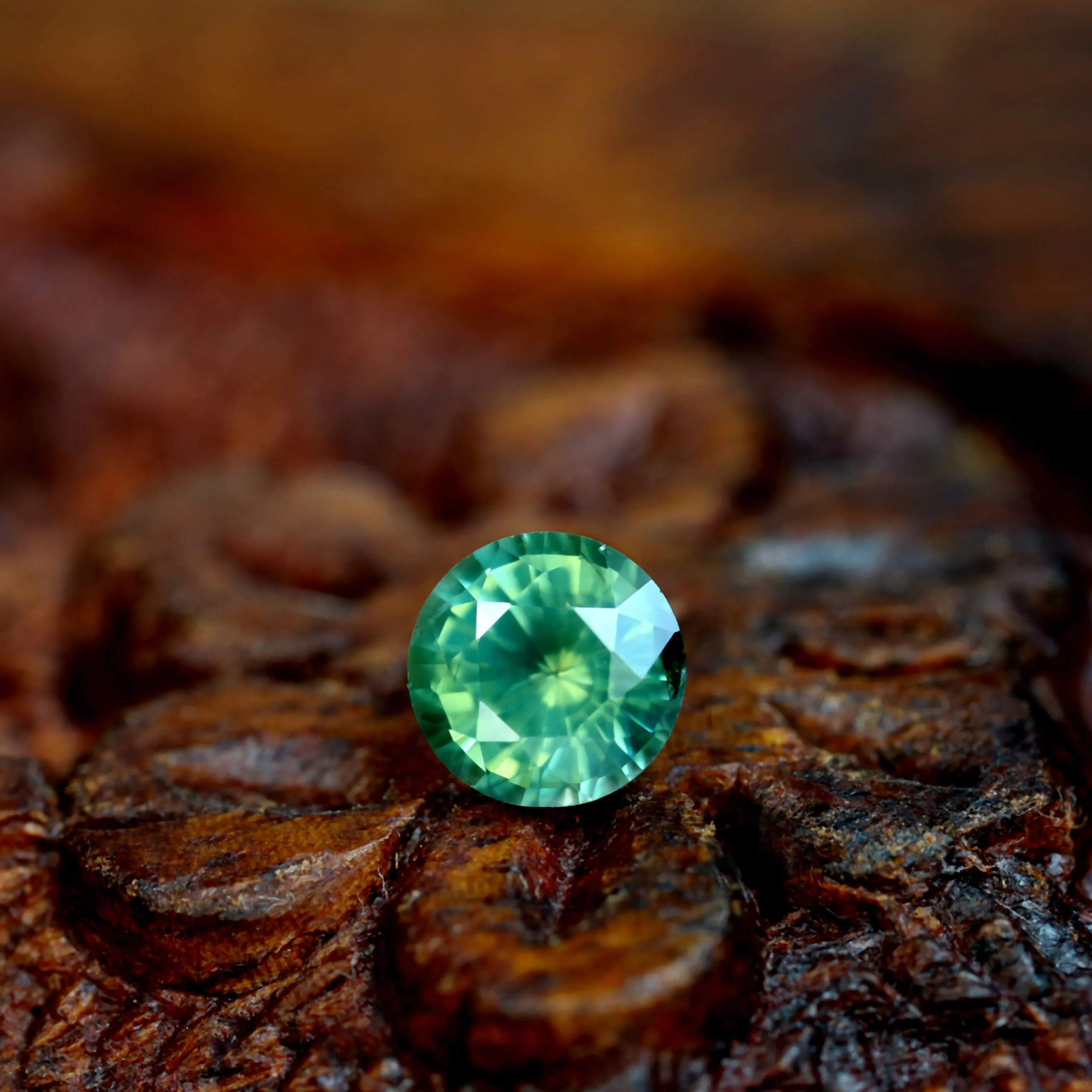 0.62ct Certified Natural Teal Sapphire