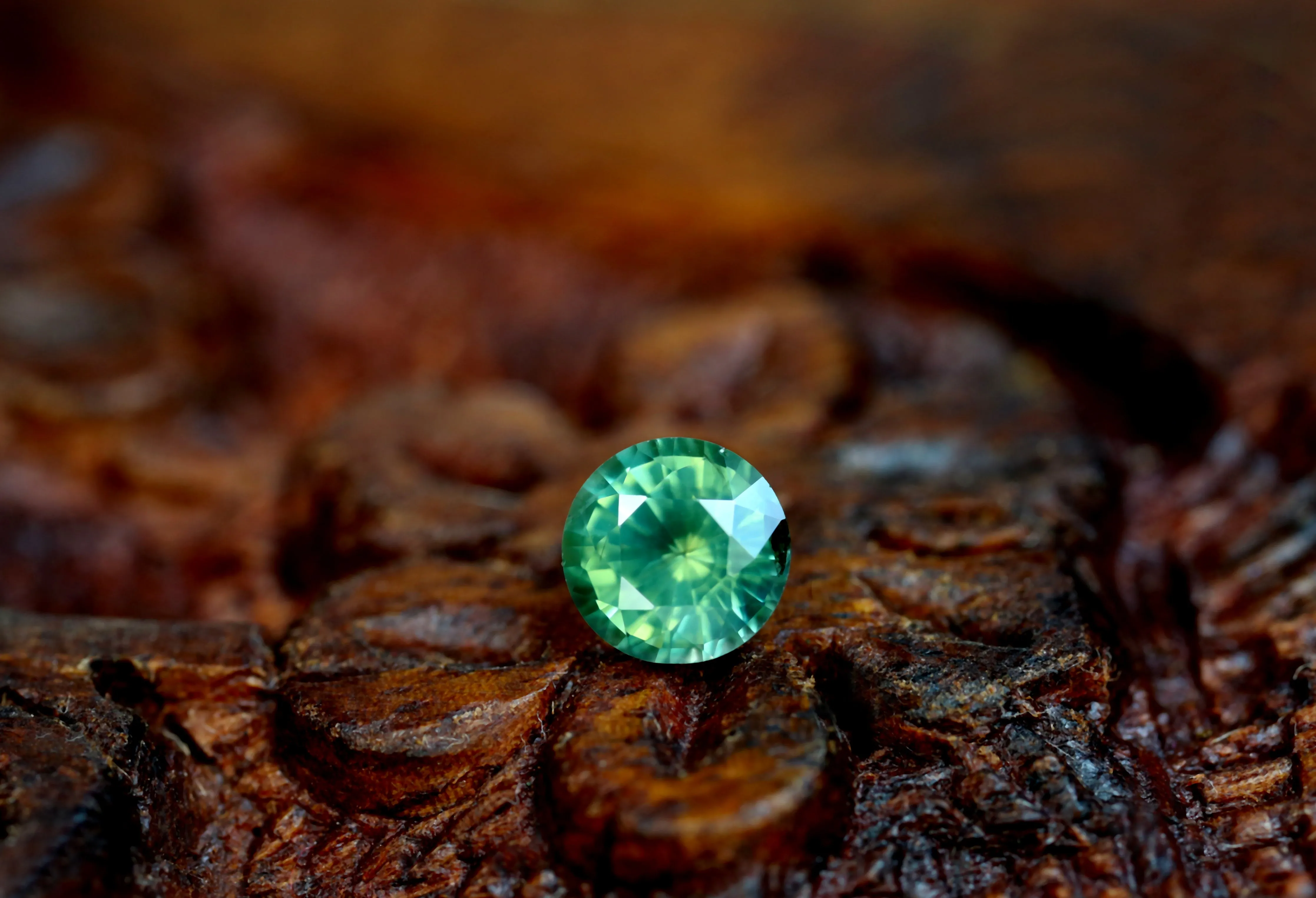 0.62ct Certified Natural Teal Sapphire