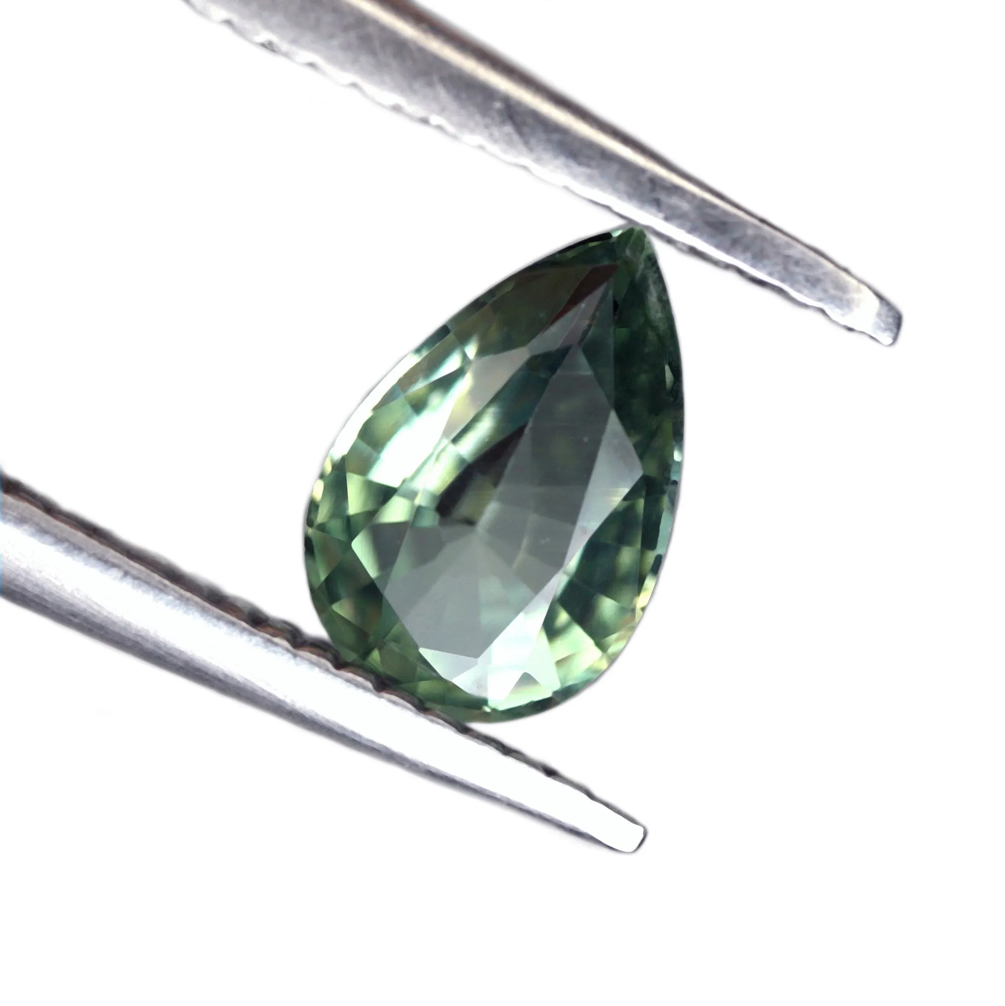0.63ct Certified Natural Green Sapphire