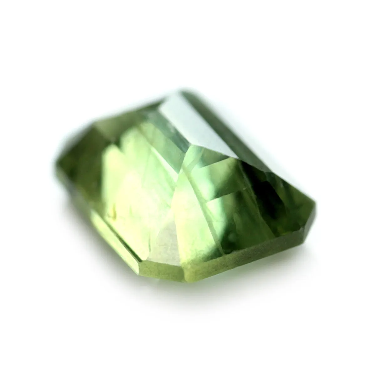 0.63ct Certified Natural Green Sapphire