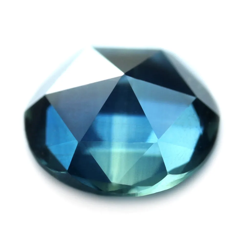 0.63ct Certified Natural Teal Sapphire