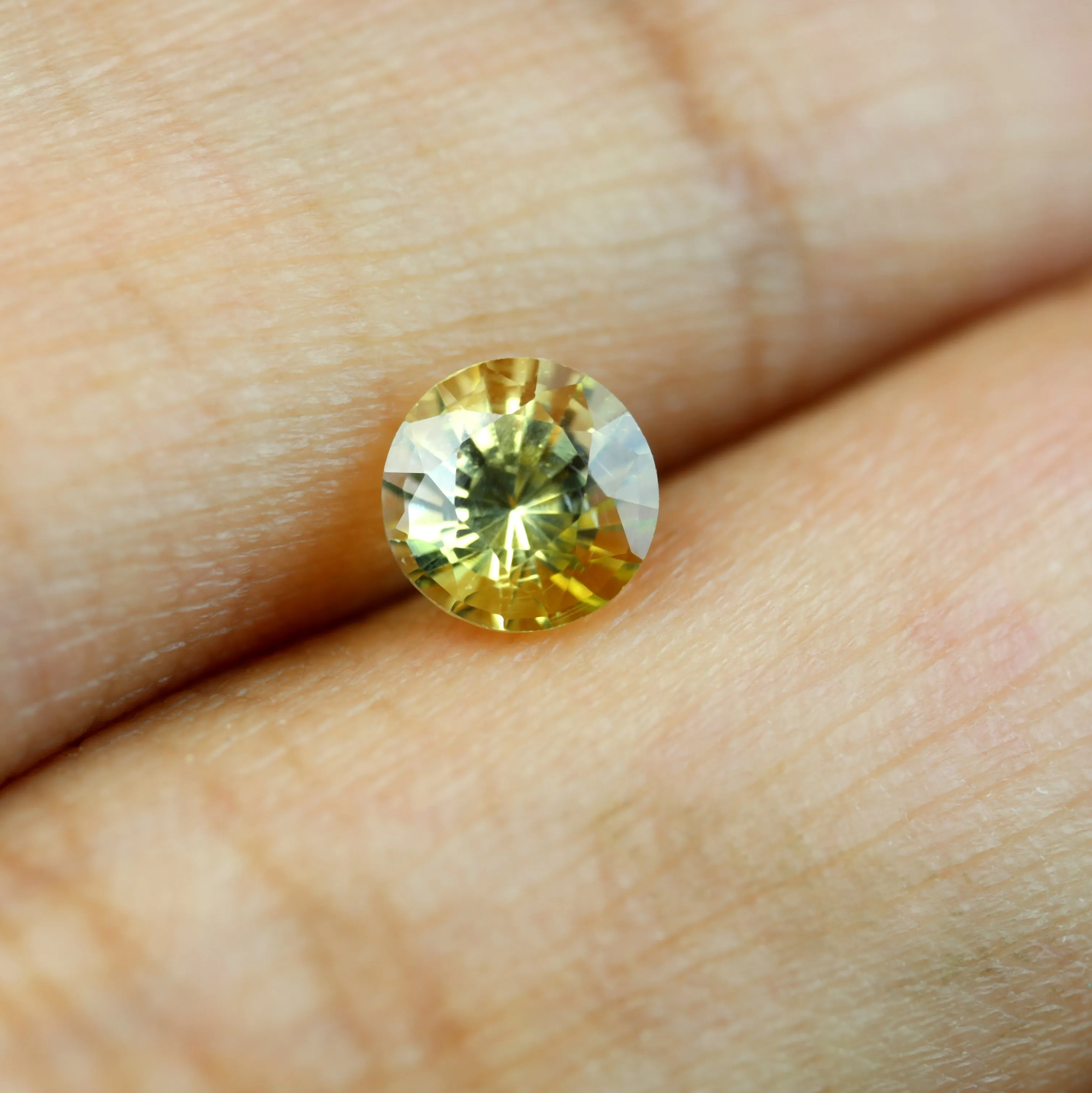 0.63ct Certified Natural Yellow Sapphire