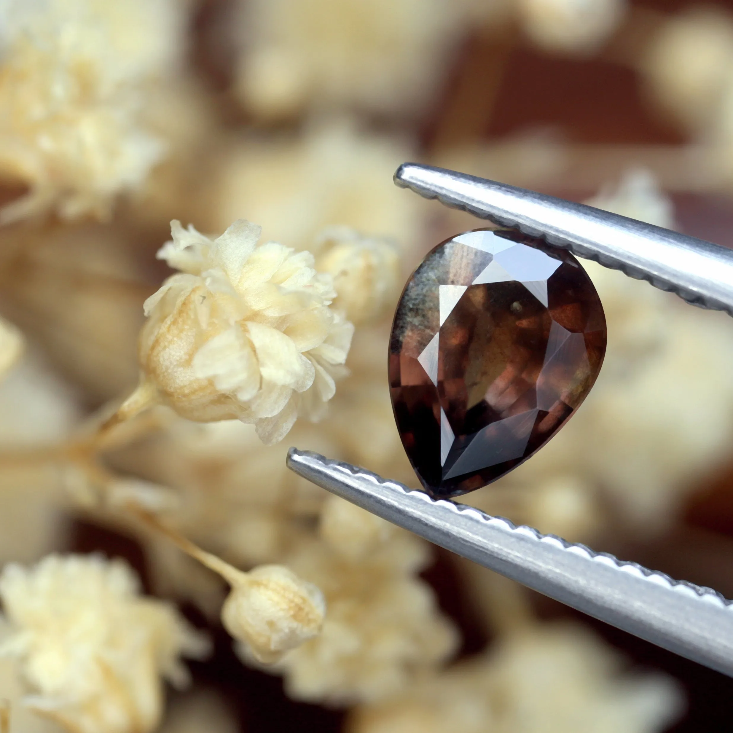 0.64ct Certified Natural Brown Sapphire