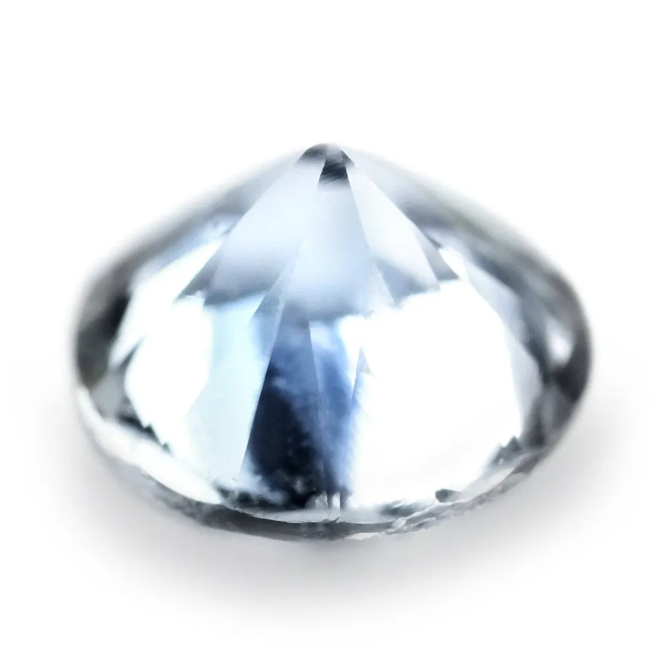 0.64ct Certified Natural White Sapphire