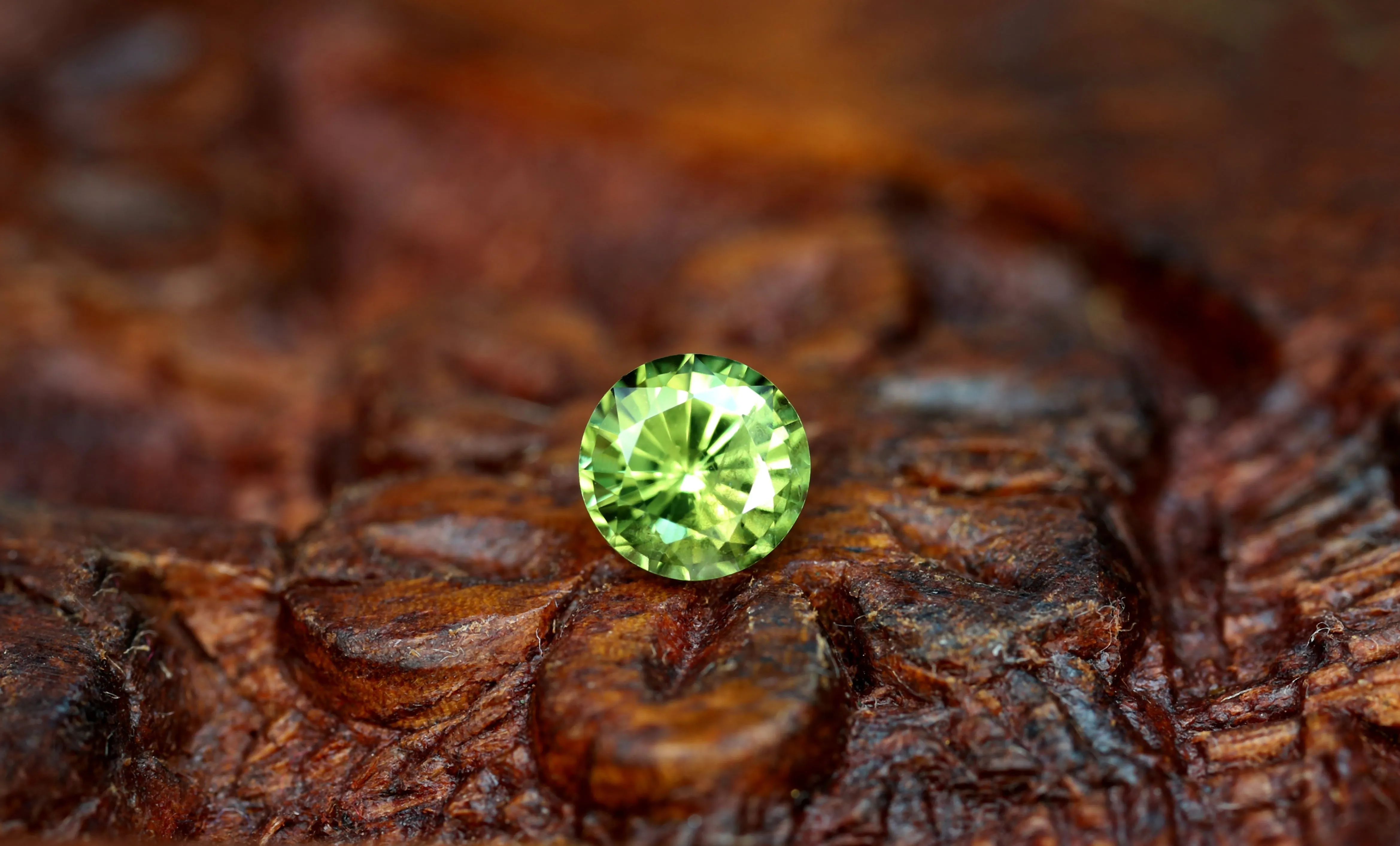 0.65ct Certified Natural Green Sapphire