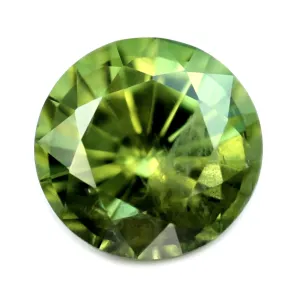 0.65ct Certified Natural Green Sapphire
