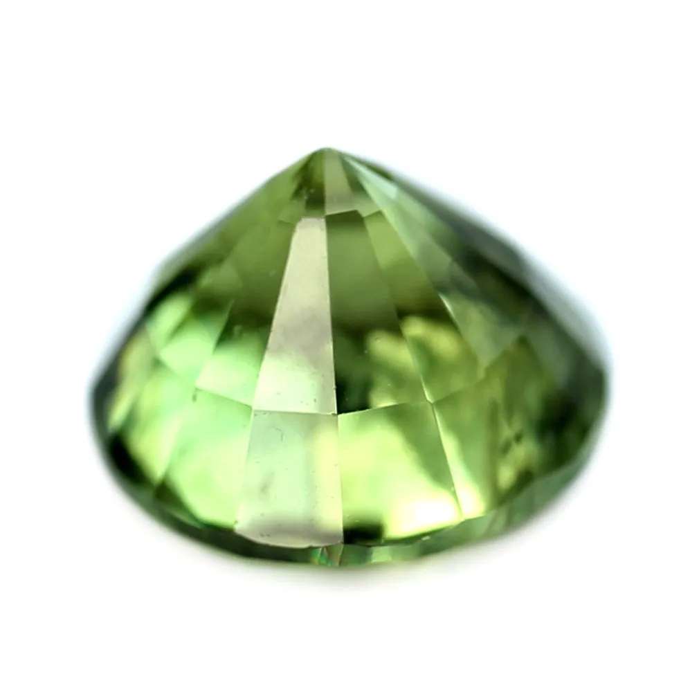 0.65ct Certified Natural Green Sapphire