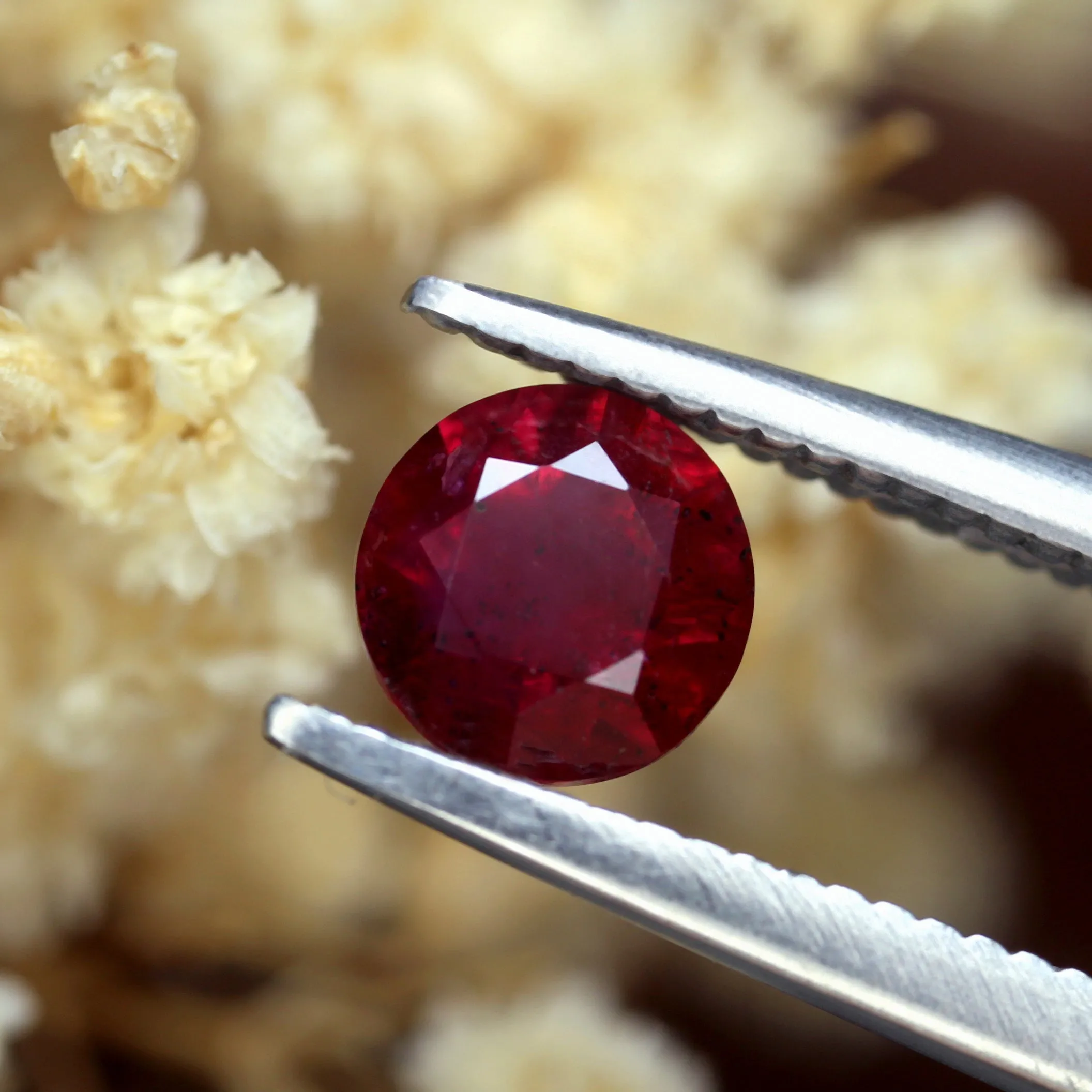 0.65ct Certified Natural Red Color Ruby