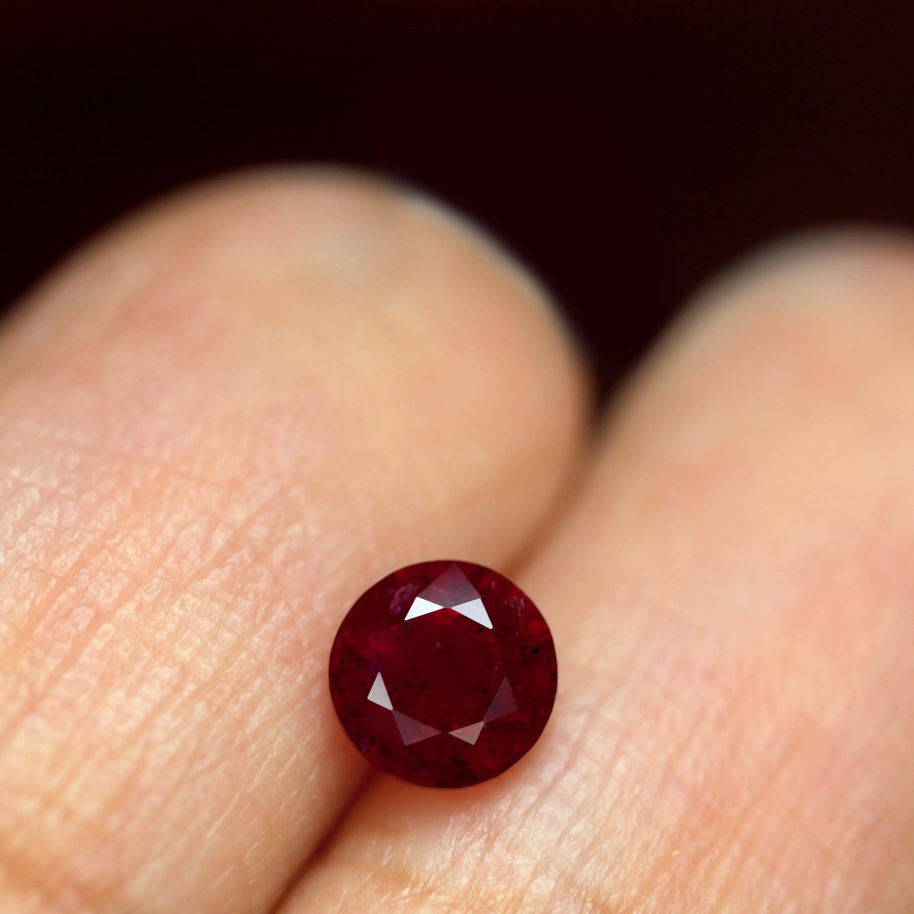 0.65ct Certified Natural Red Color Ruby