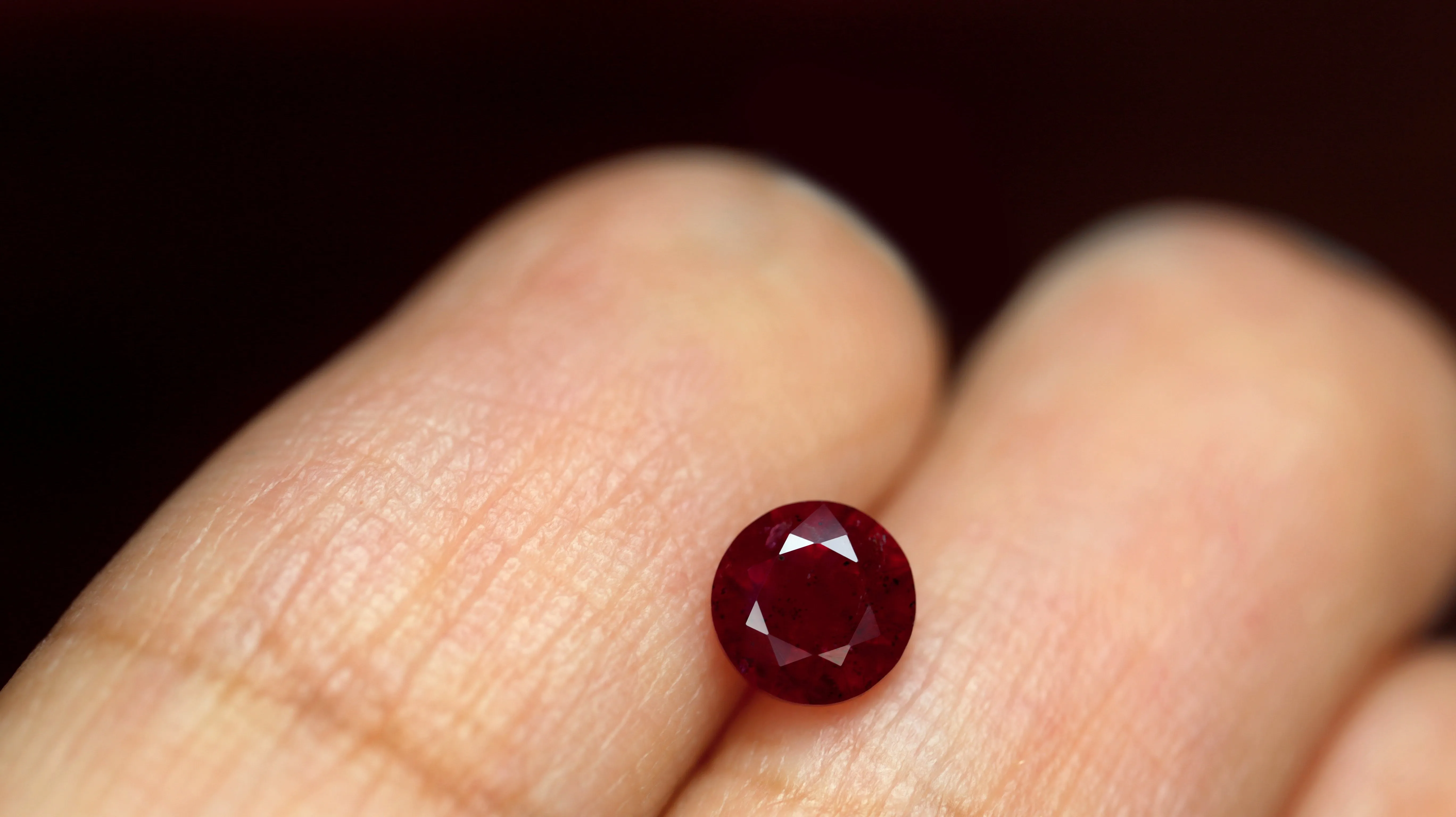 0.65ct Certified Natural Red Color Ruby