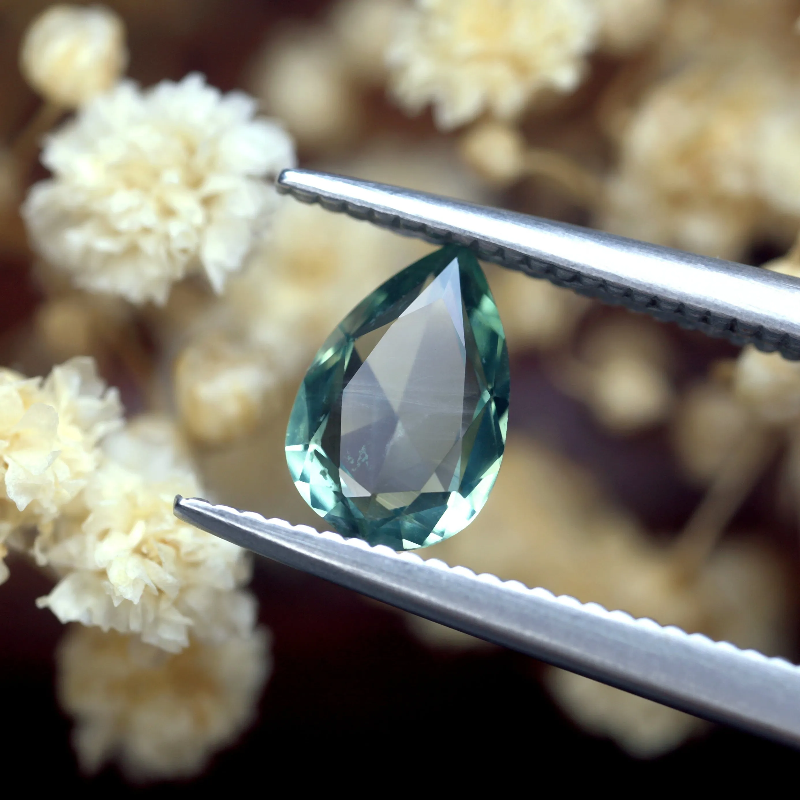 0.66ct Certified Natural Teal Sapphire