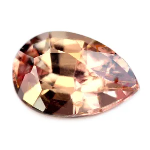 0.68ct Certified Natural Peach Sapphire