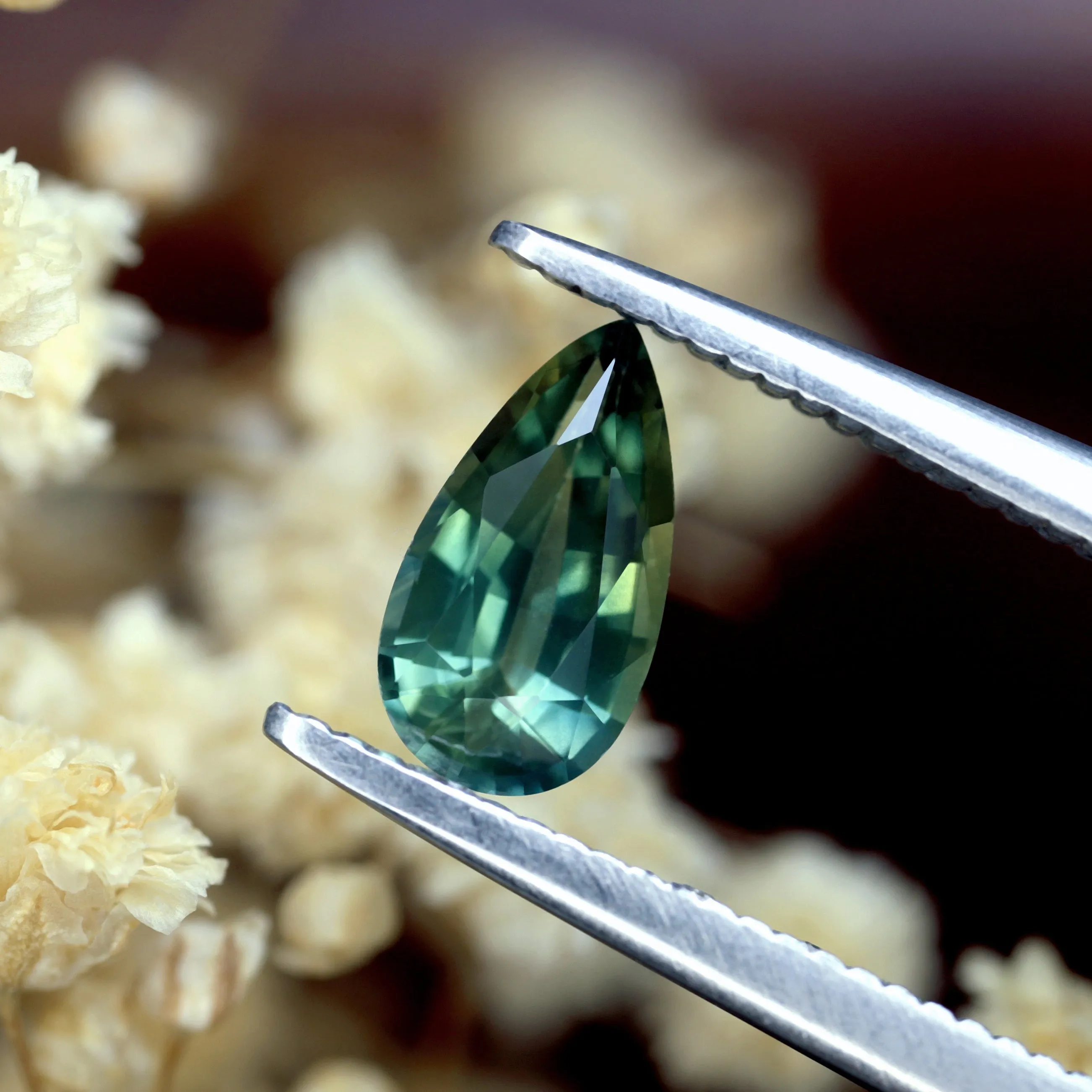 0.68ct Certified Natural Teal Sapphire