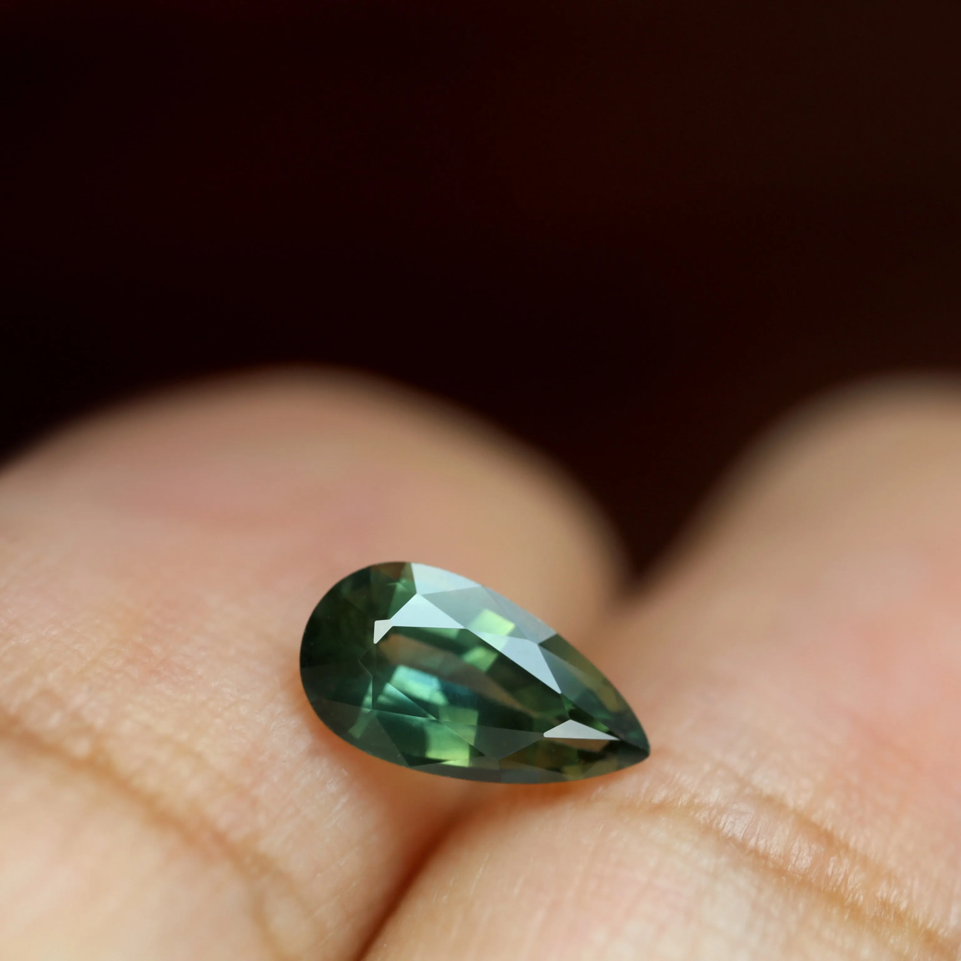0.68ct Certified Natural Teal Sapphire