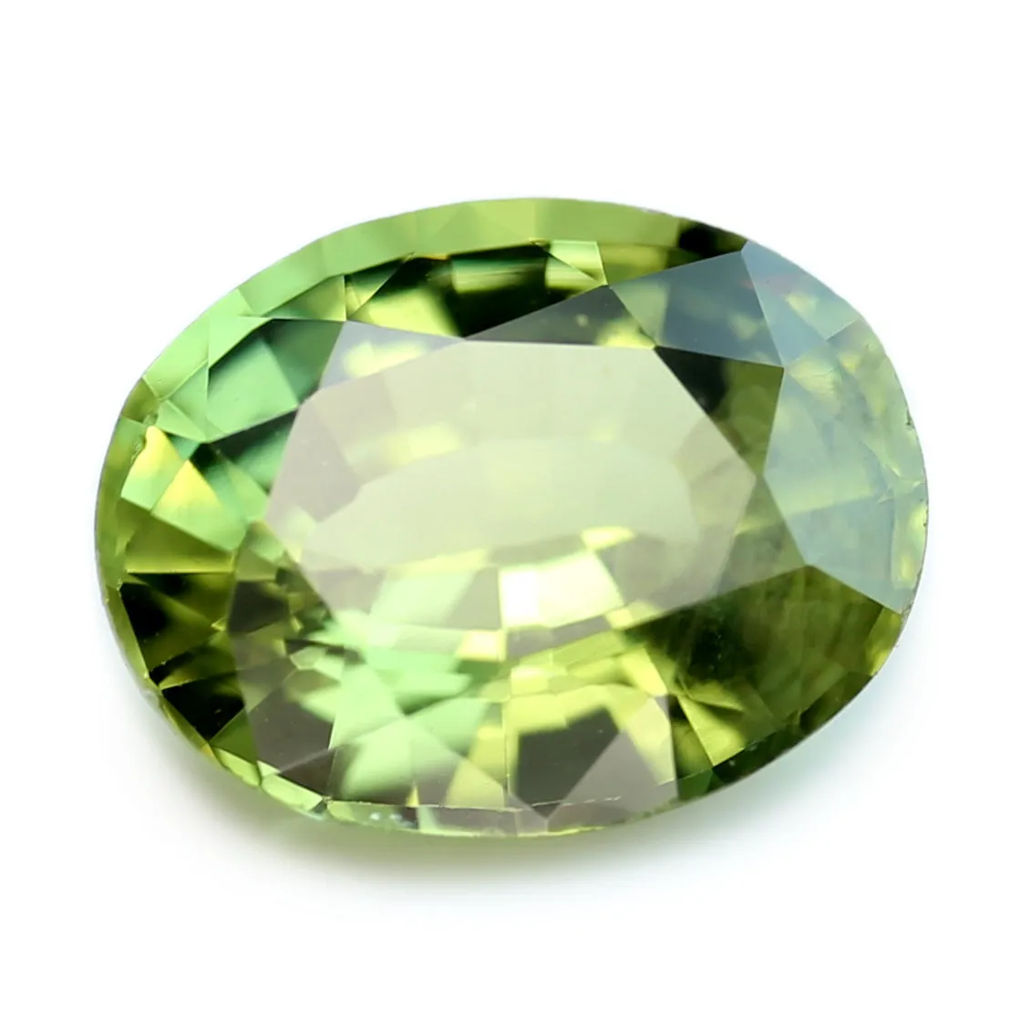 0.69ct Certified Natural Green Sapphire