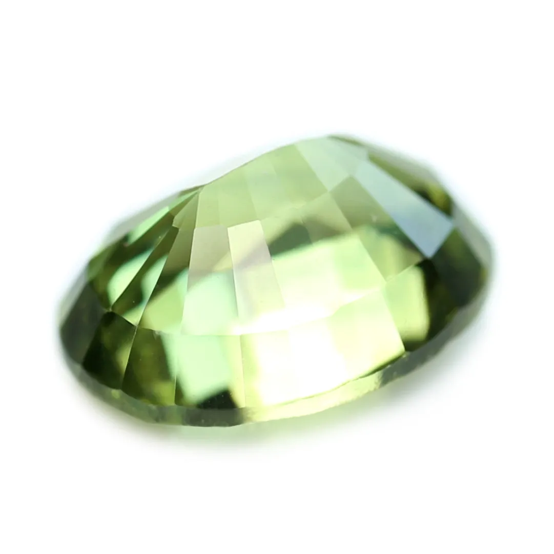 0.69ct Certified Natural Green Sapphire